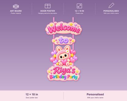 Labubu Theme Door Poster - product details