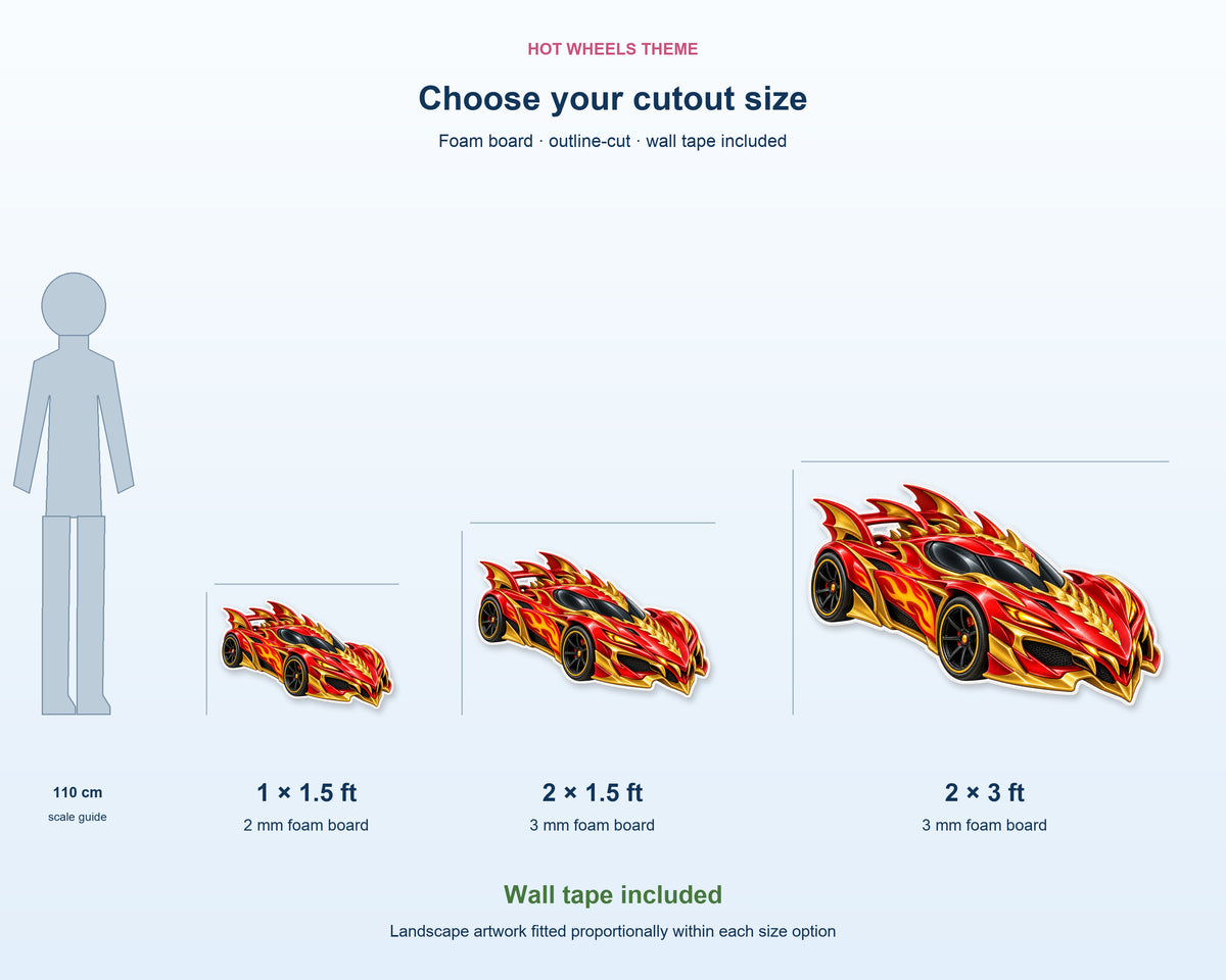 Hot Wheels Theme Cutout HWL-08 - product details