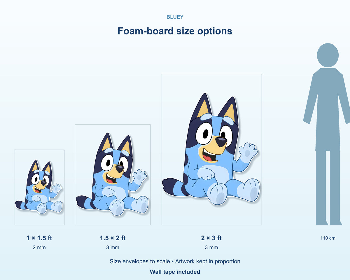 Bluey Theme Cutout BLY-04 - product details