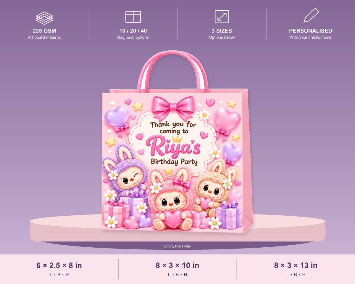 Labubu Theme Return Gift Bag - product details