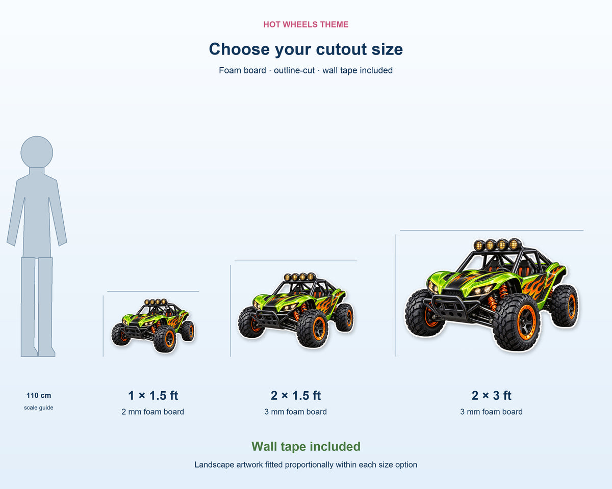 Hot Wheels Theme Cutout HWL-12 - product details