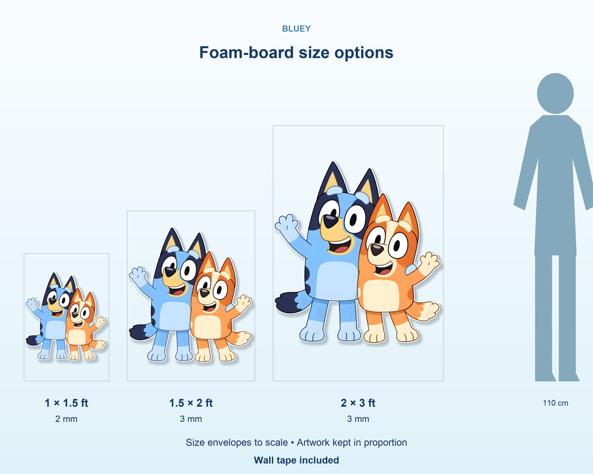 Bluey Theme Cutout BLY-02 - product details