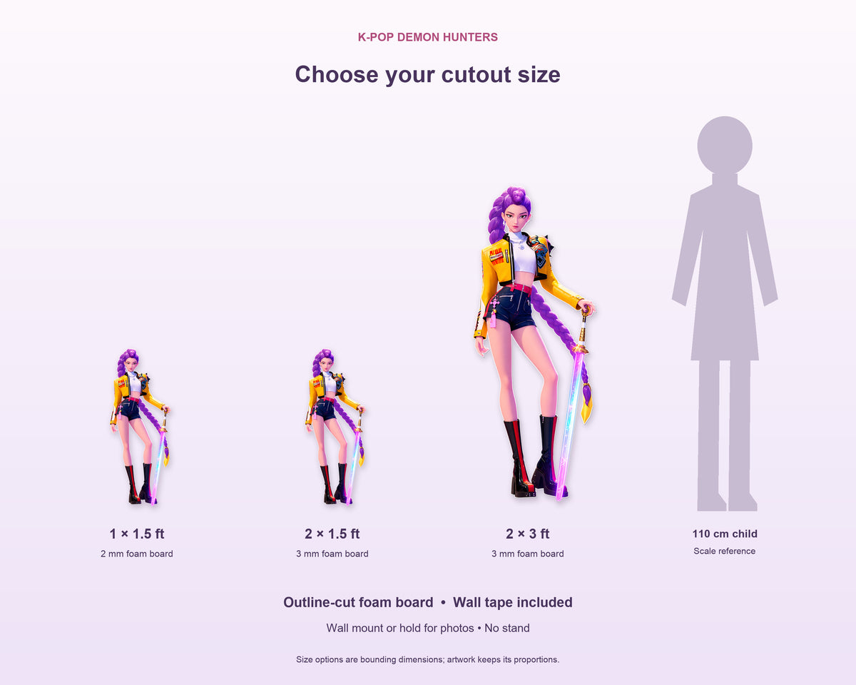 K-Pop Demon Hunters Theme Cutout KPD-03 - product details