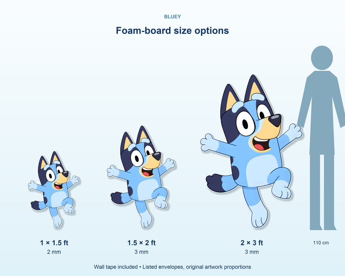 Bluey Theme Cutout BLY-01 - product details