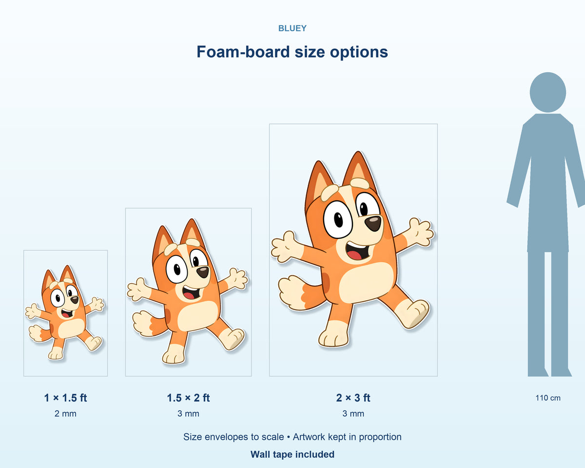 Bluey Theme Cutout BLY-03 - product details