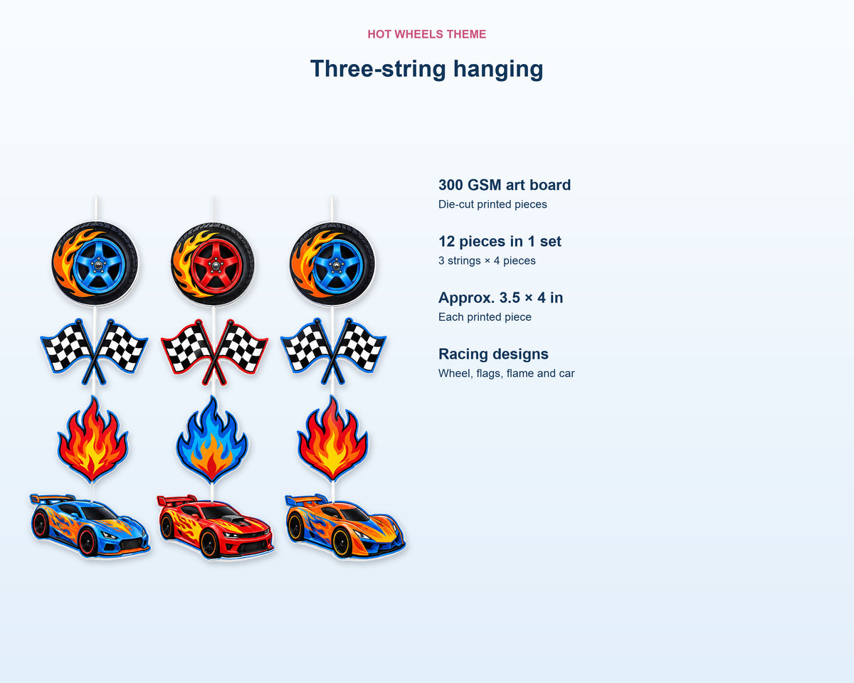 Hot Wheels Theme Dangler - product details