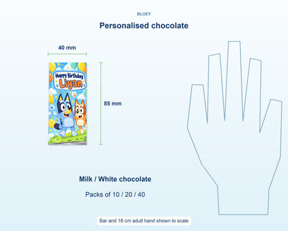 Bluey Theme Home Made Chocolate Return Gifts - product details