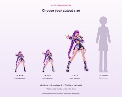 K-Pop Demon Hunters Theme Cutout KPD-05 - product details