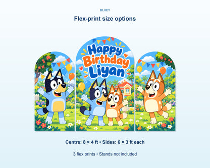 Bluey Theme Arch Backdrop - product details