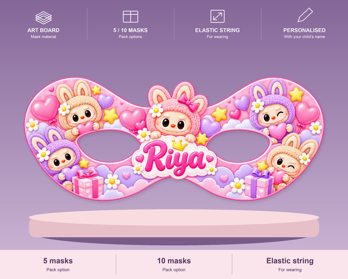Labubu Theme Personalized Eye Mask - product details