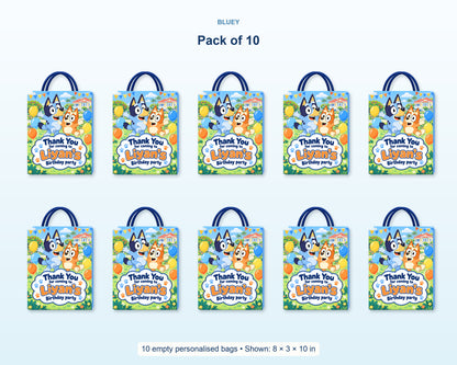 Bluey Theme Return Gift Bag - family party
