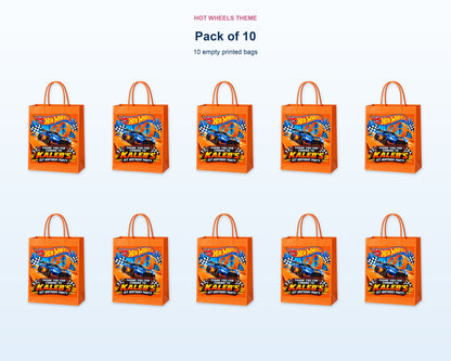 Hot Wheels Theme Return Gift Bag - pack of 10