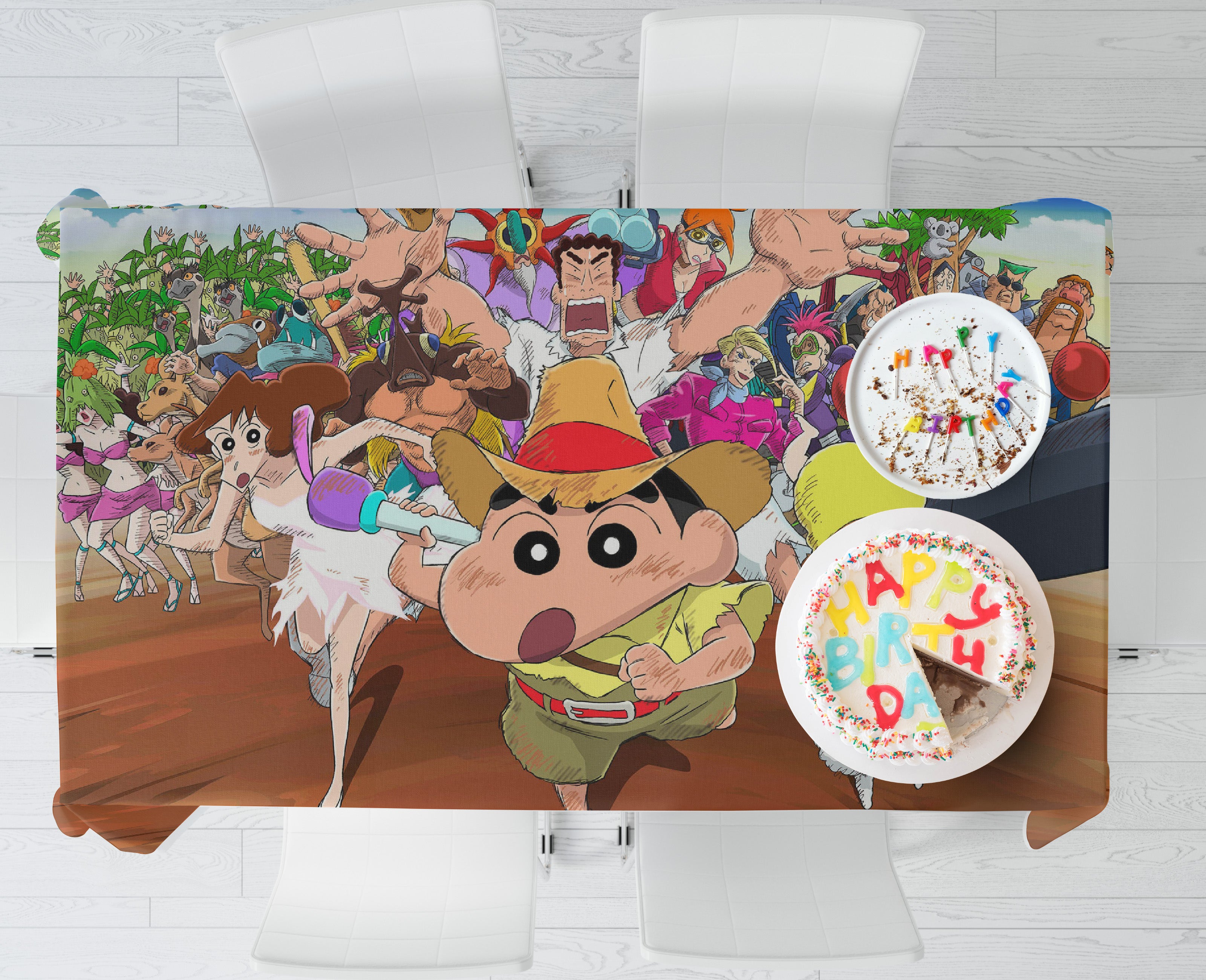 Shinchan Theme Cake Tablecover