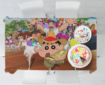 Shinchan Theme Cake Tablecover