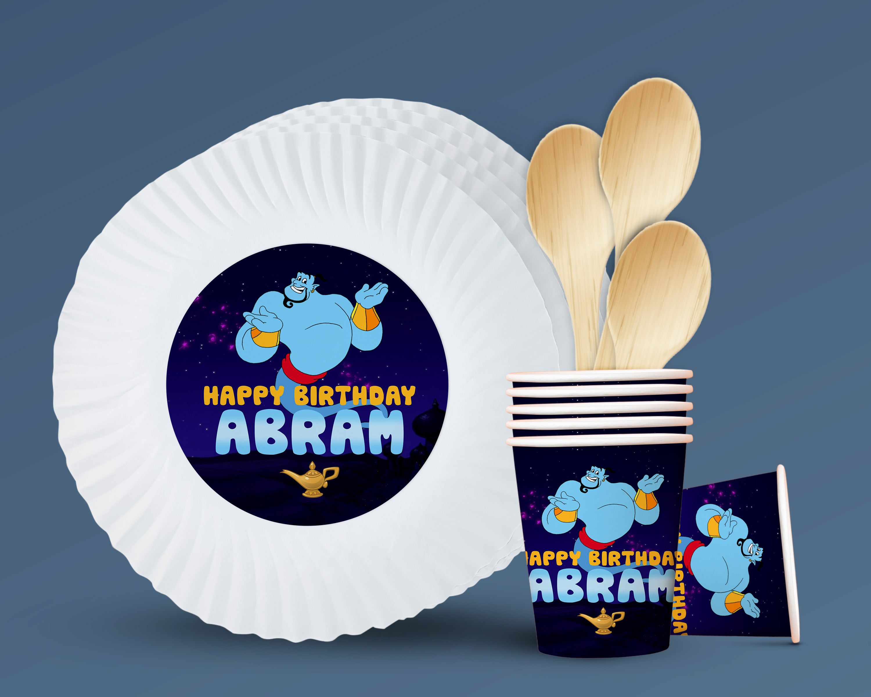 Aladdin Theme Party Cups and Plates Combo
