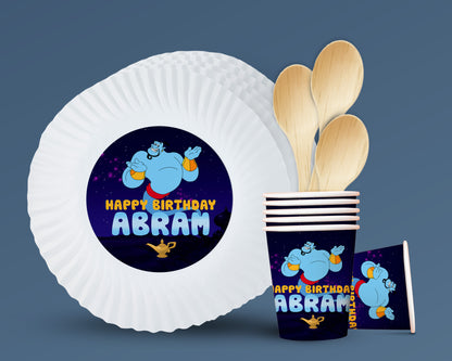 Aladdin Theme Party Cups and Plates Combo