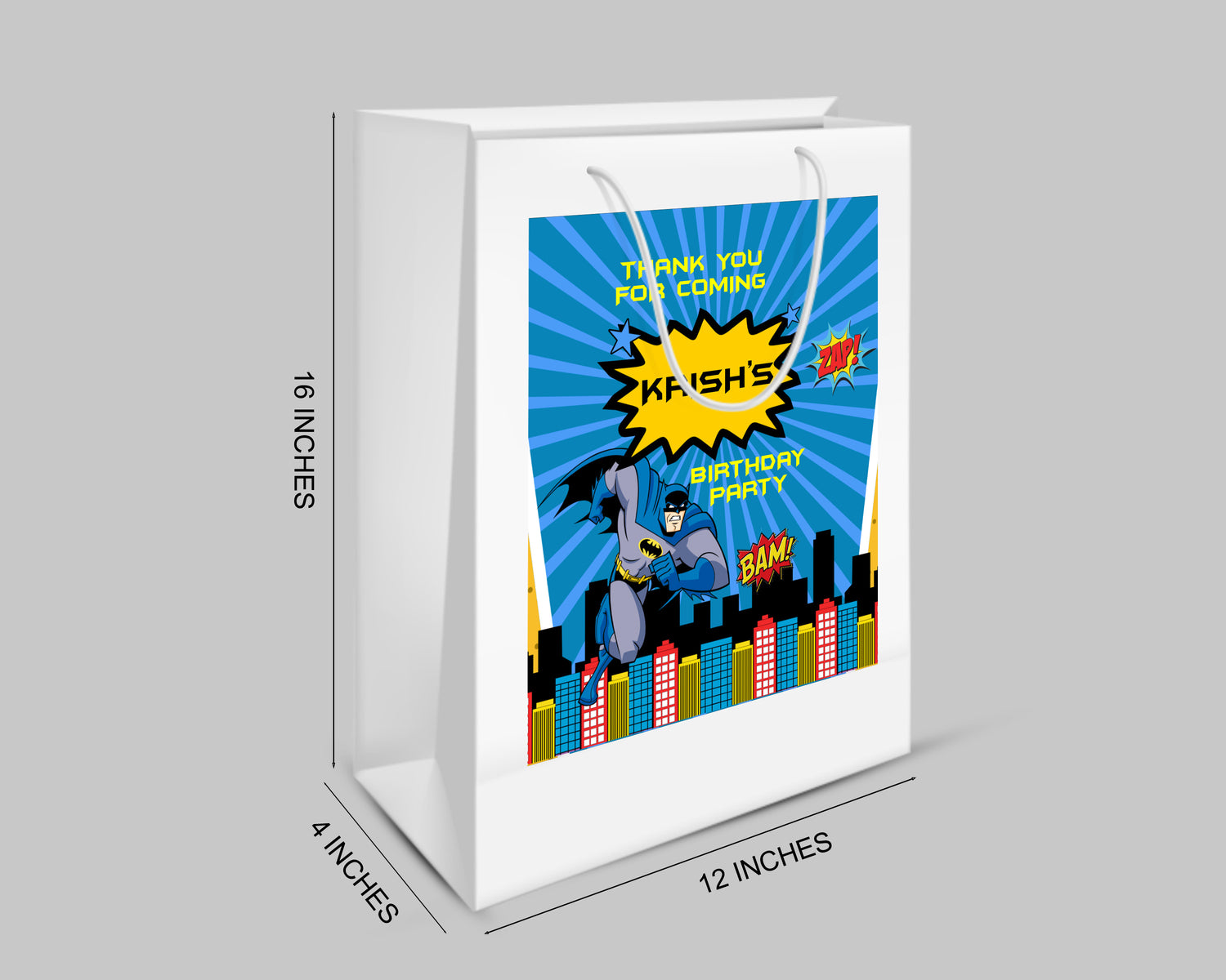 Batman Theme Oversized Return Gift Bag - image 2 of 5 | Party Supplies India