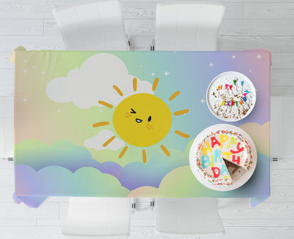 Sunshine Girl Theme Cake Tablecover