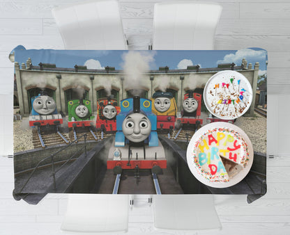 Thomas and Friends Theme Cake Tablecover