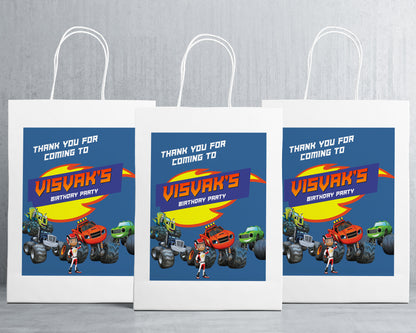 Blaze And The Monster Machines Theme Oversized Return Gift Bag