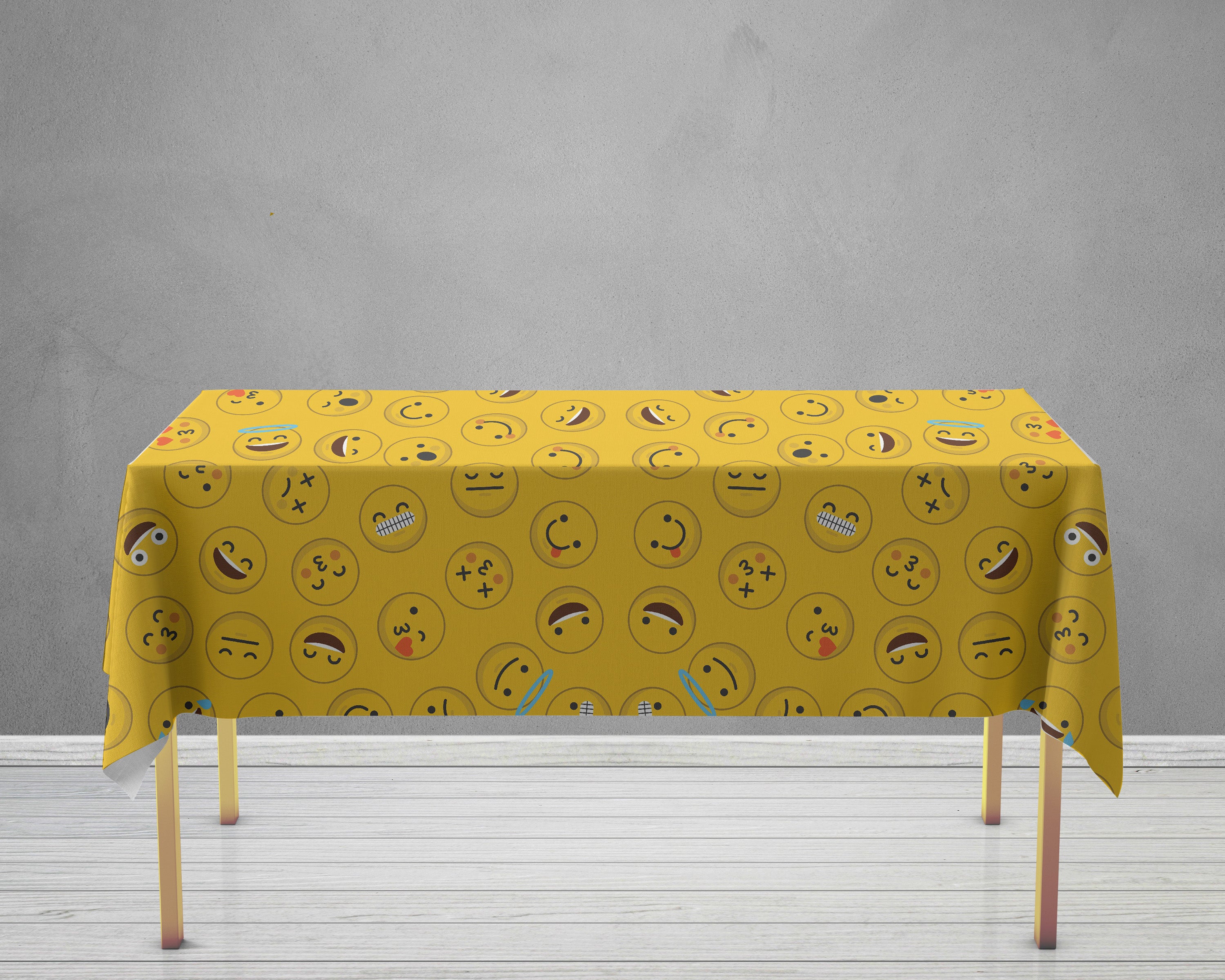 Emoji Theme Cake Tablecover