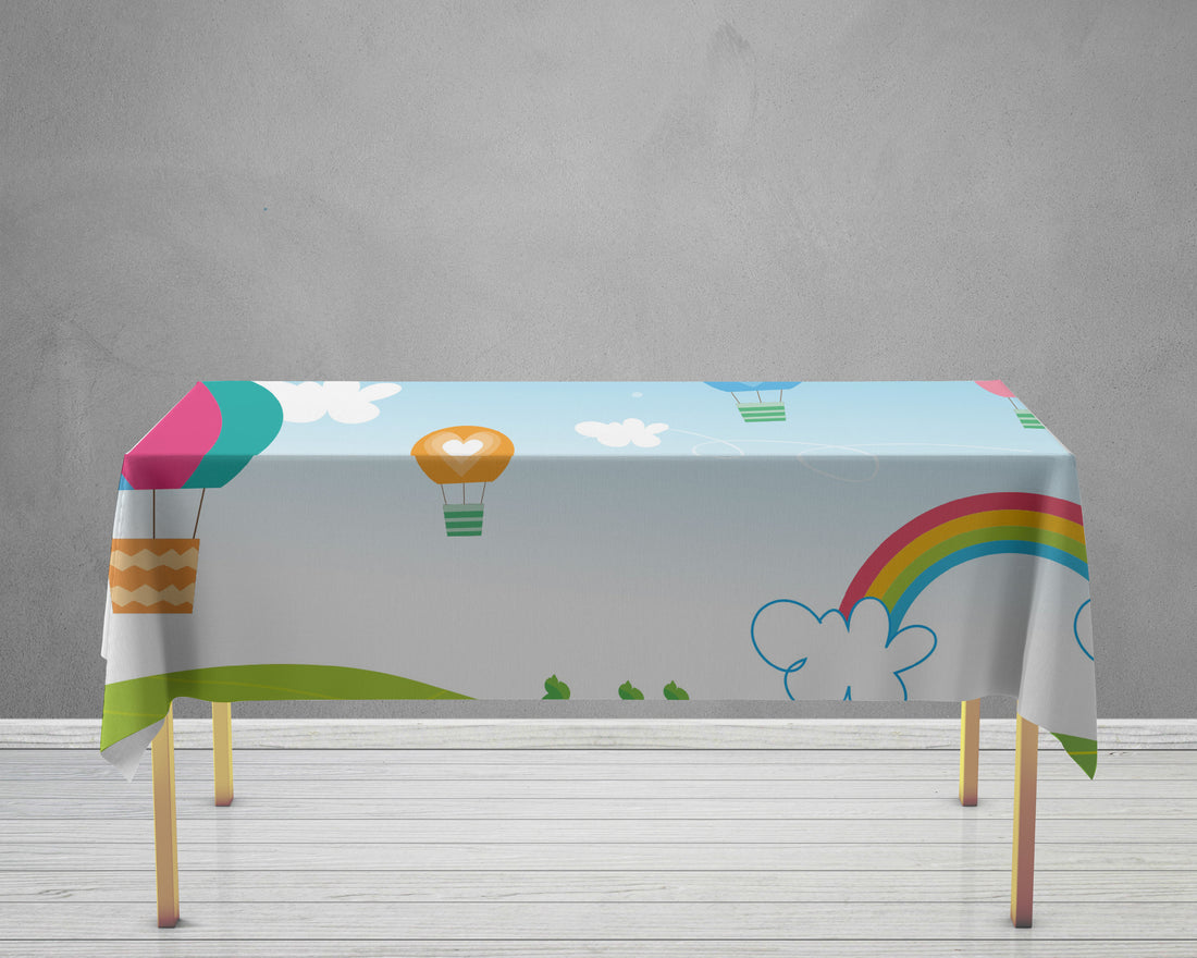Hot Air Theme Cake Tablecover
