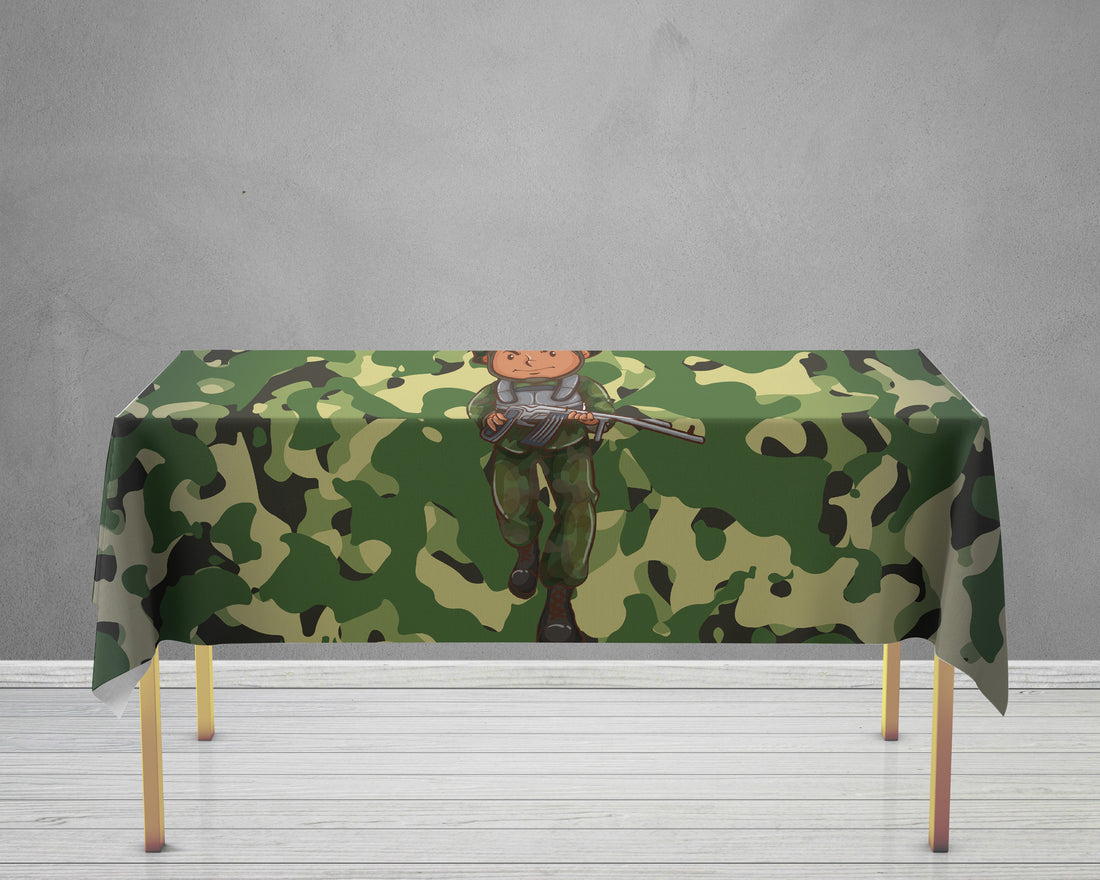 Military Theme Cake Tablecover