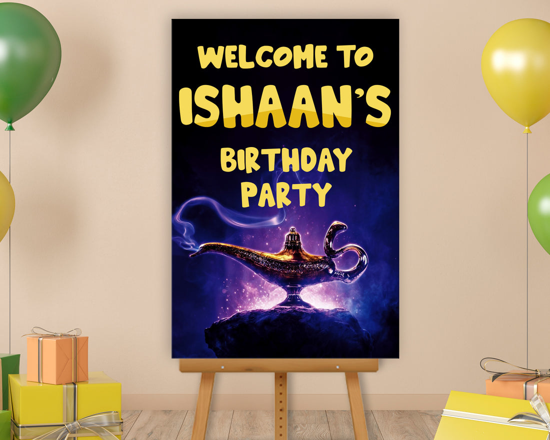 Aladdin Theme Personalized Welcome Poster
