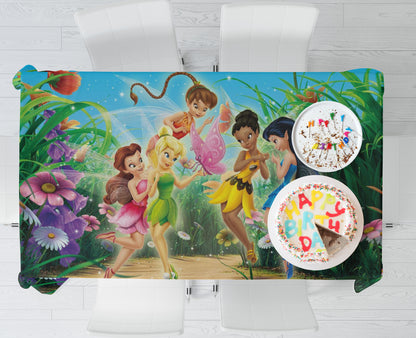 Tinkerbell Theme Cake Tablecover