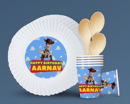 PSI Toy Story Theme Party Cups and Plates Combo