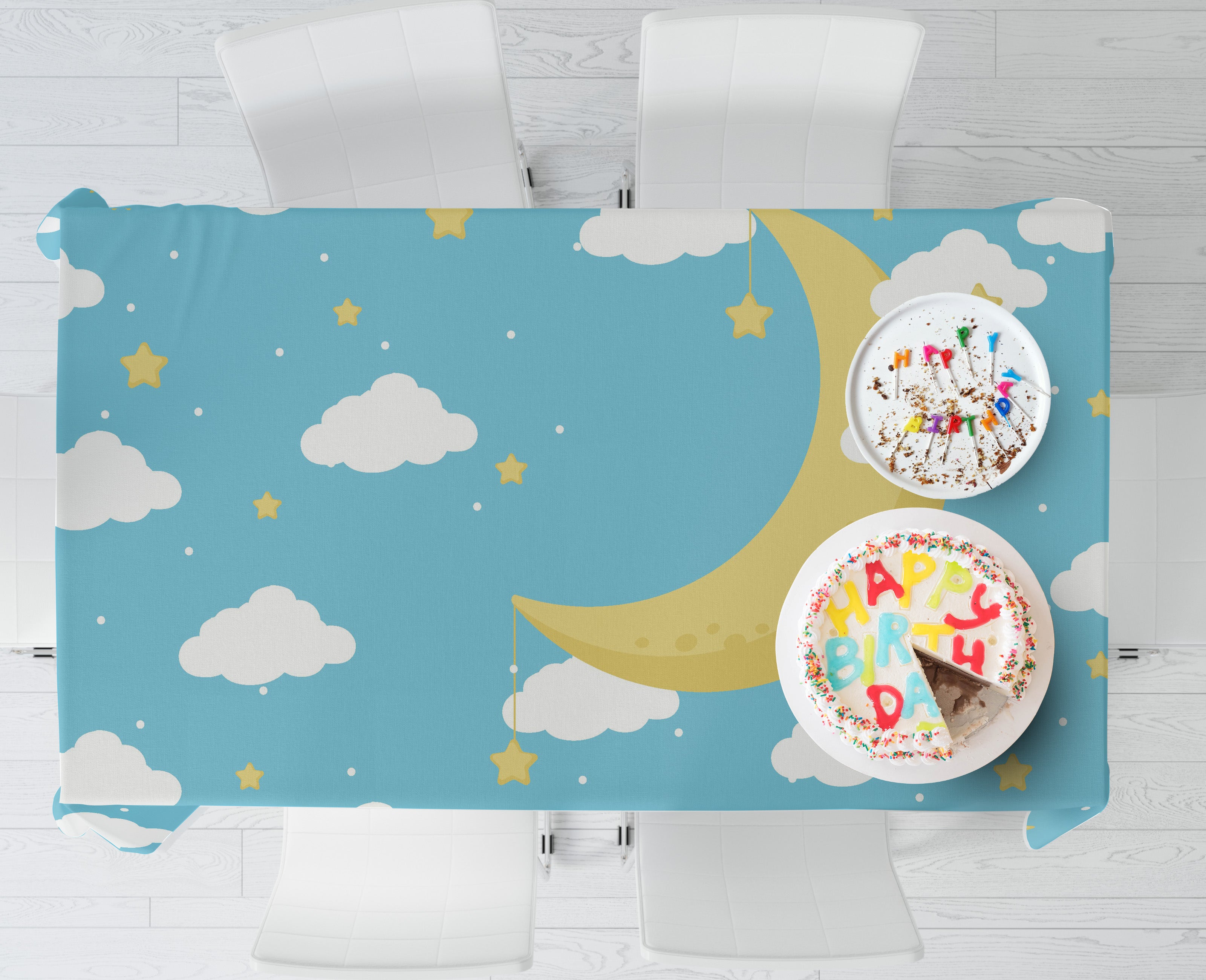 Twinkle Twinkle Little Star Theme Cake Tablecover