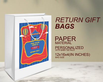 Circus Theme Oversized Return Gift Bag