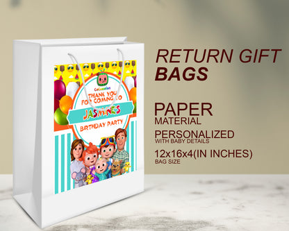 Cocomelon Girl Theme Oversized Return Gift Bag - image 3 of 5 | Party Supplies India