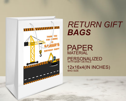 PSI Construction Theme Oversized Return Gift Bag
