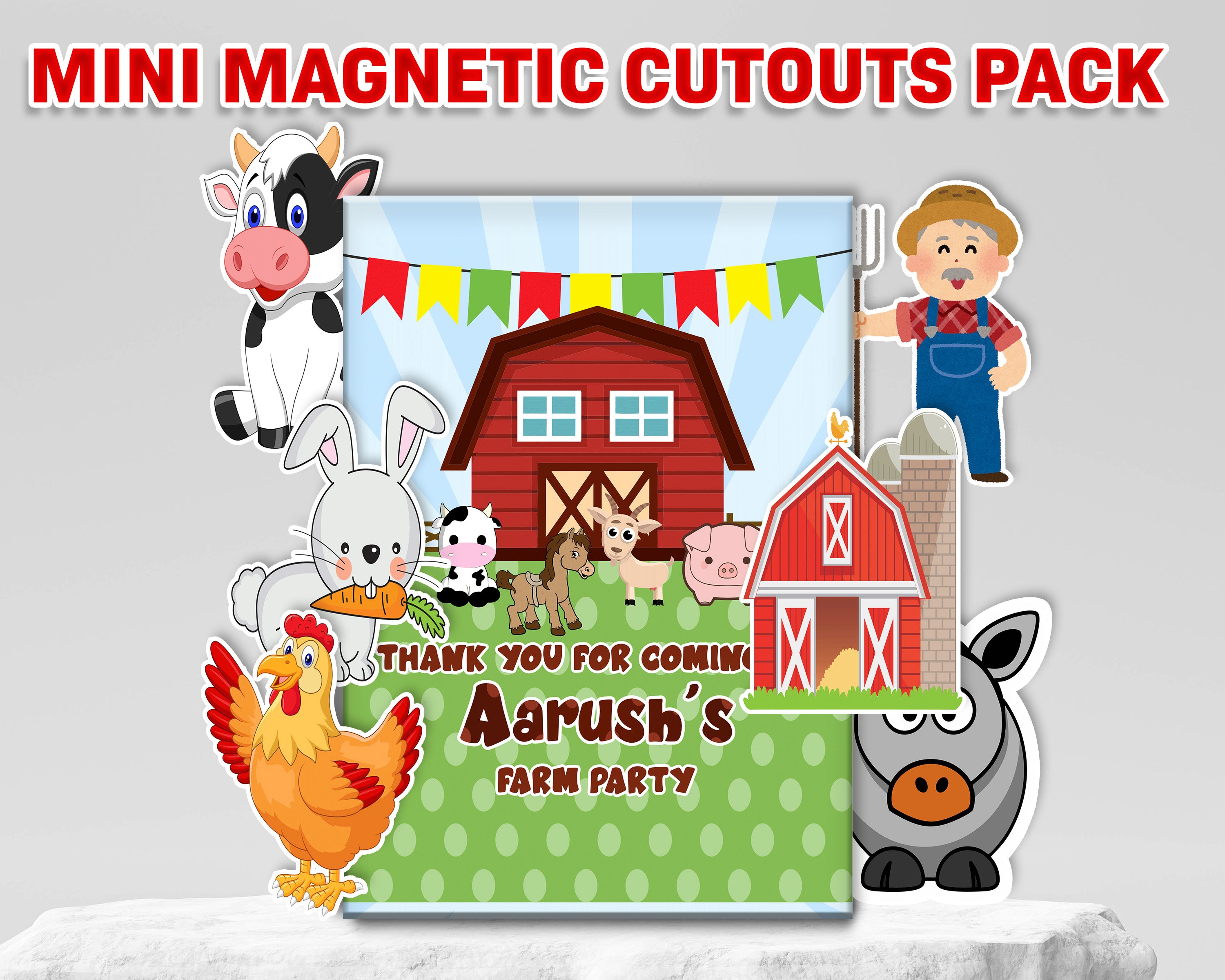 Farm Theme Mini Magnetic Return Gift Pack