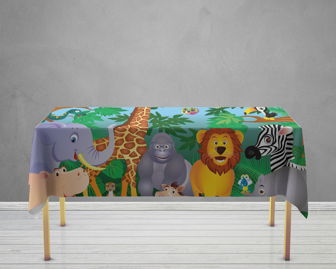 Jungle Theme Cake Tablecover
