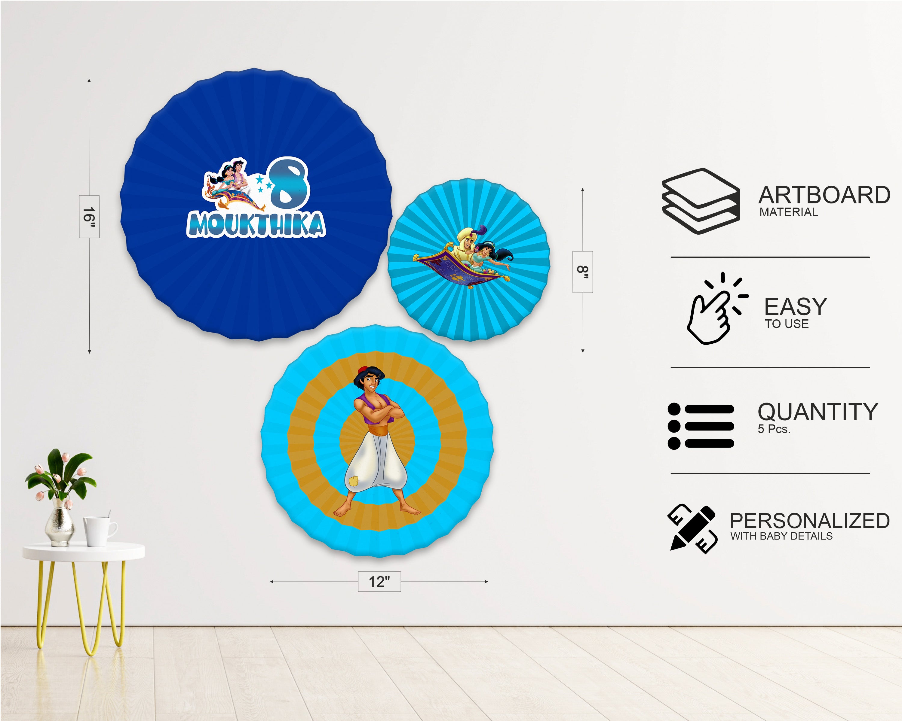 Aladdin Theme Paper Fan