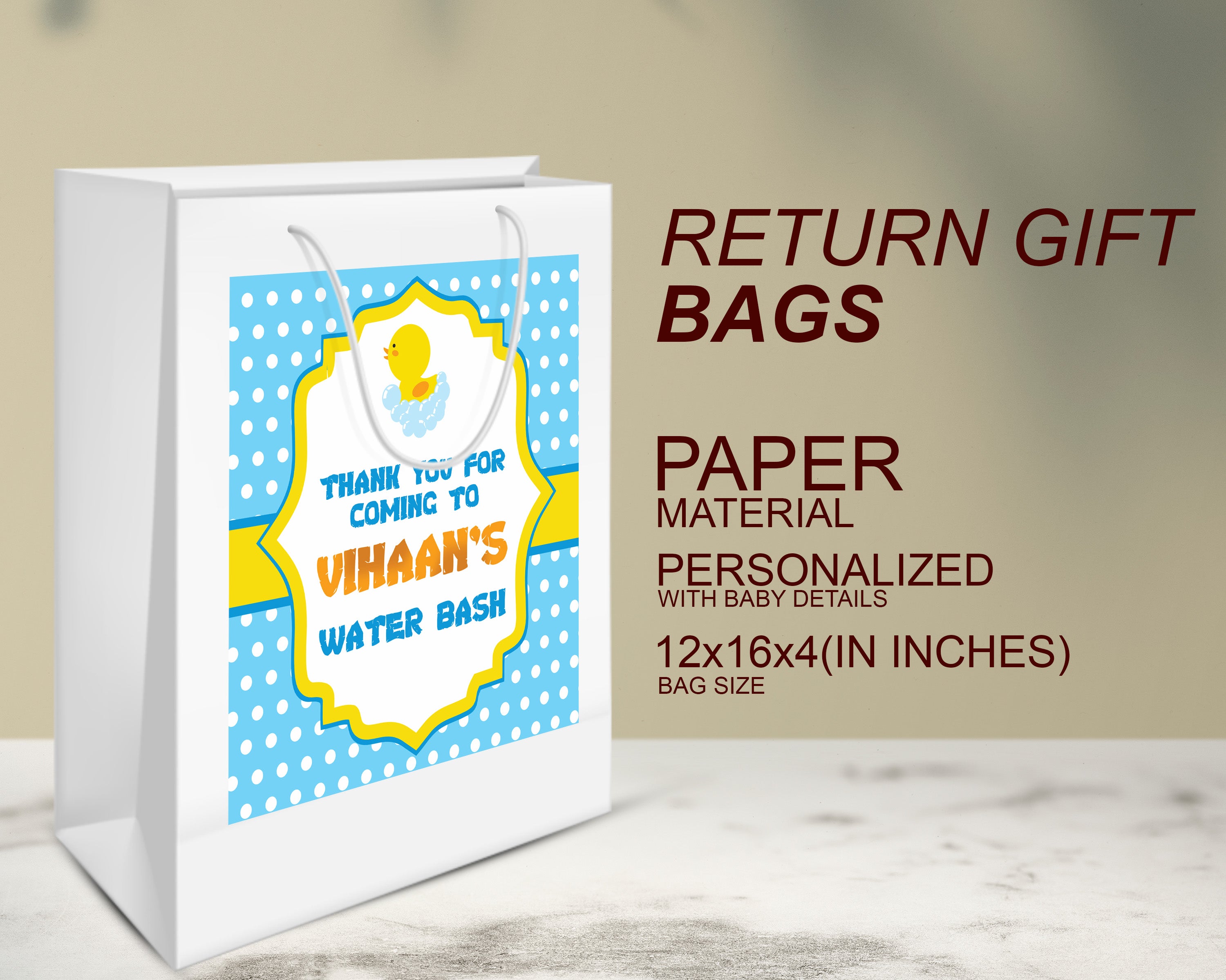 PSI Duck Boy Theme Oversized Return Gift Bag