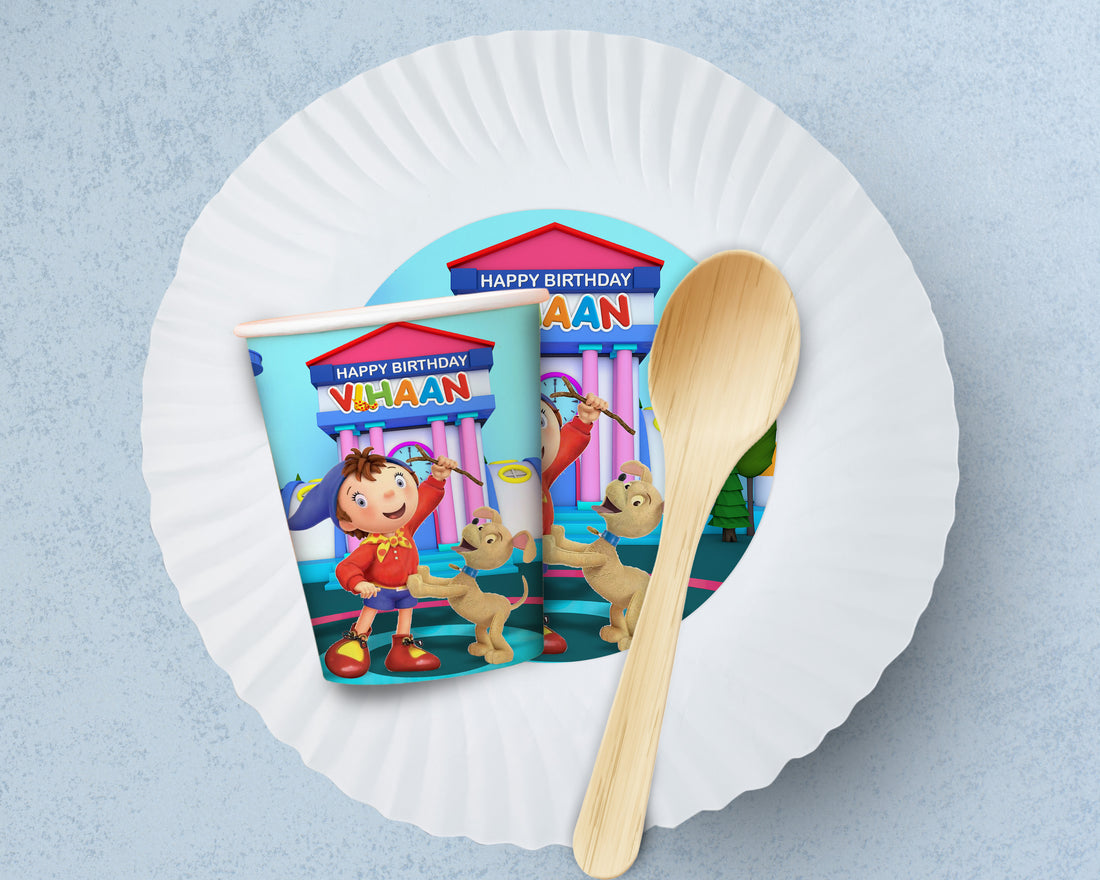 PSI Noddy Theme Party Cups and Plates Combo