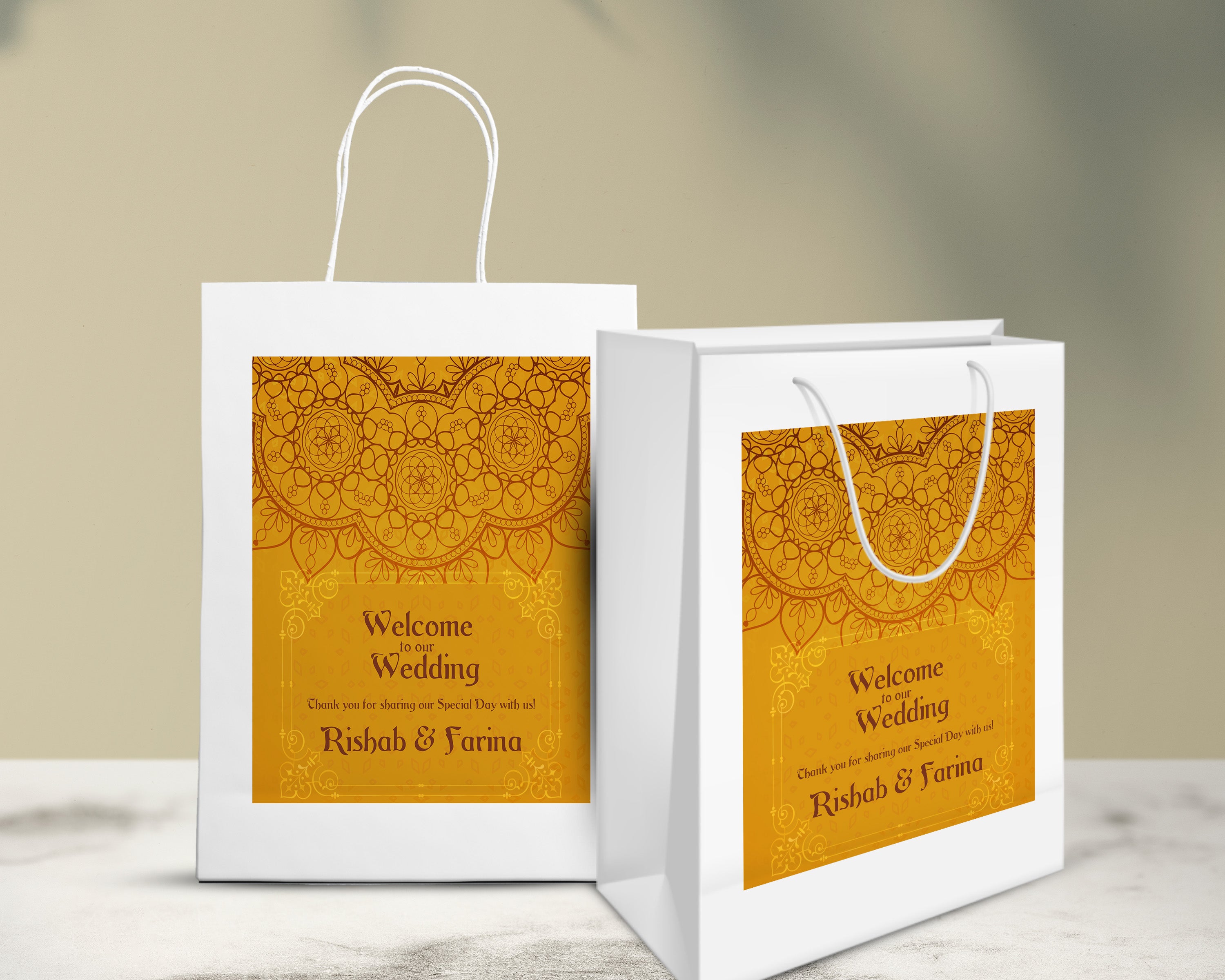 Wedding Theme Oversized Return Gift Bag