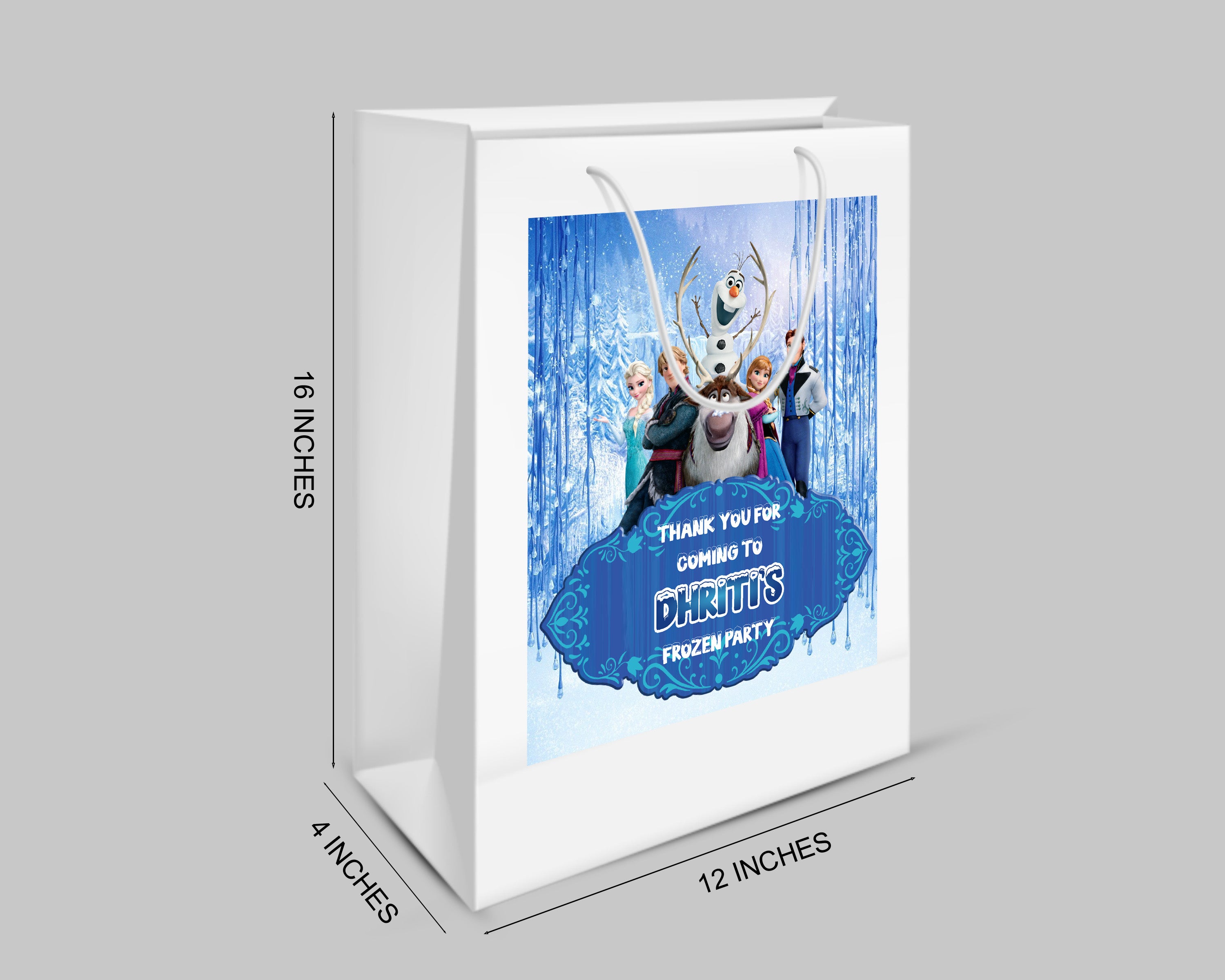 Frozen Theme Oversized Return Gift Bag