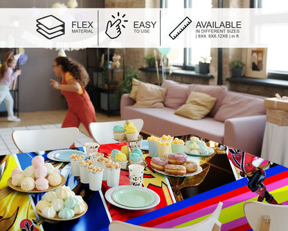 Power Rangers Theme Cake Tablecover