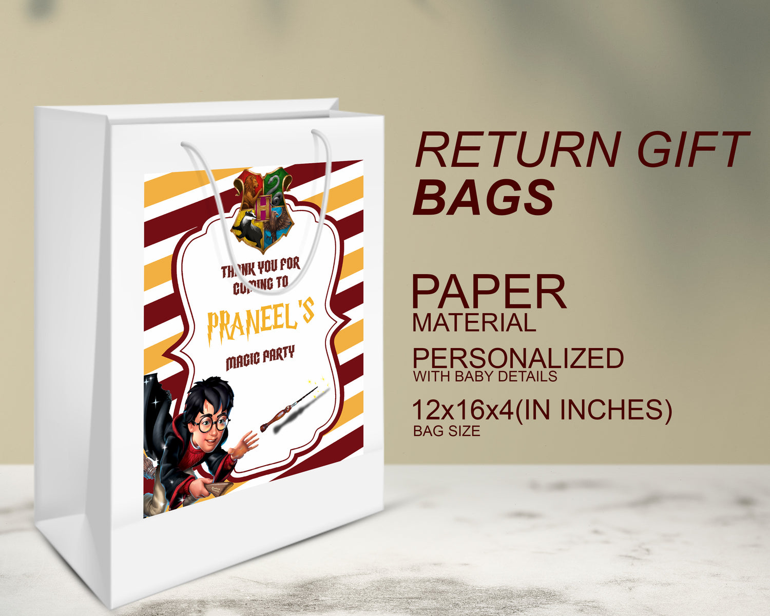 Harry Potter Theme Oversized Return Gift Bag - image 2 of 5 | Party Supplies India