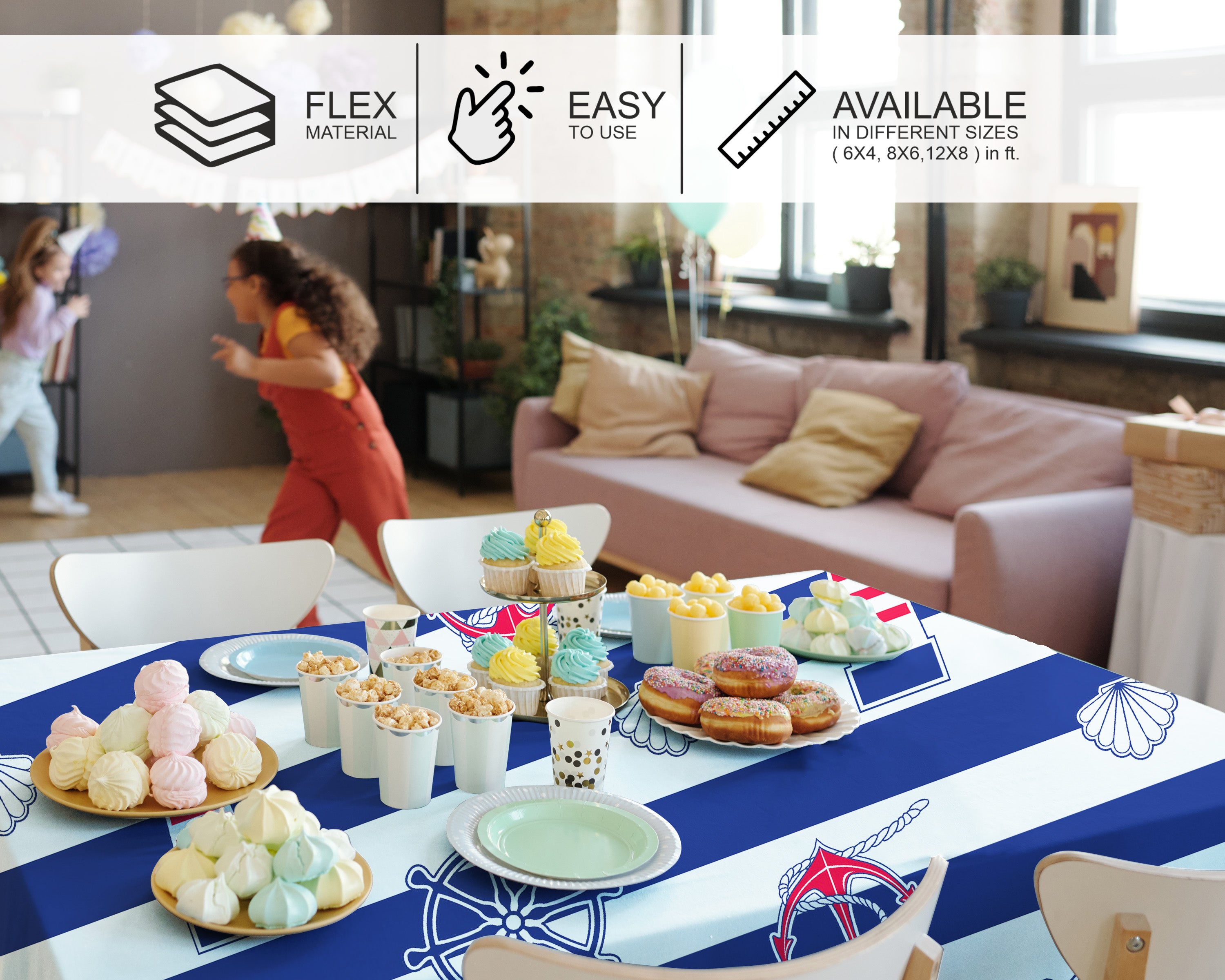 Sailor Theme Cake Tablecover