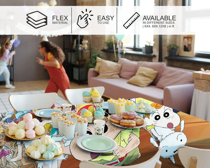 Shinchan Theme Cake Tablecover