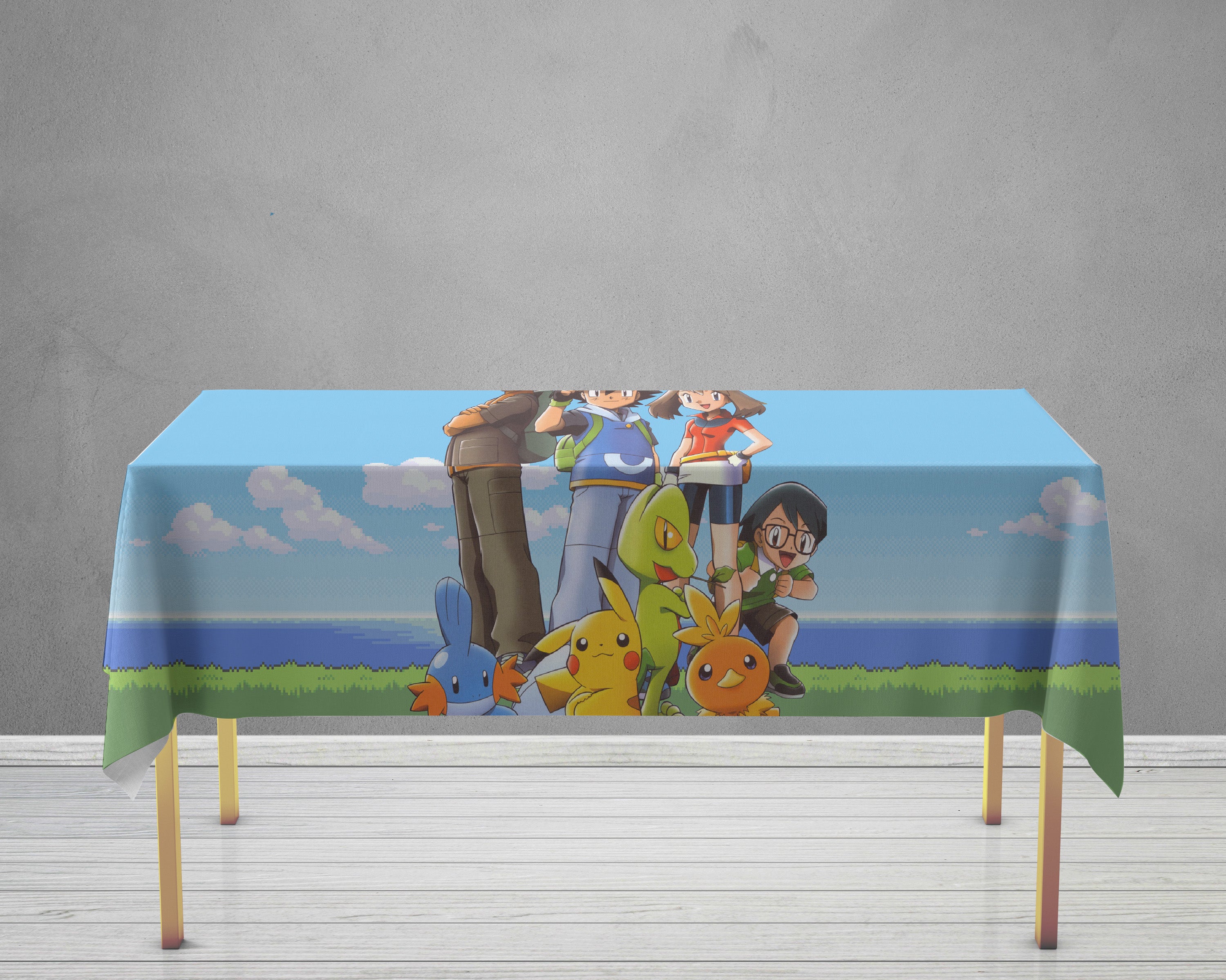 Pokemon Personalized Theme Cake Tablecover