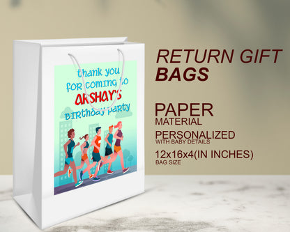 Marathon Theme Oversized Return Gift Bag - image 3 of 5 | Party Supplies India