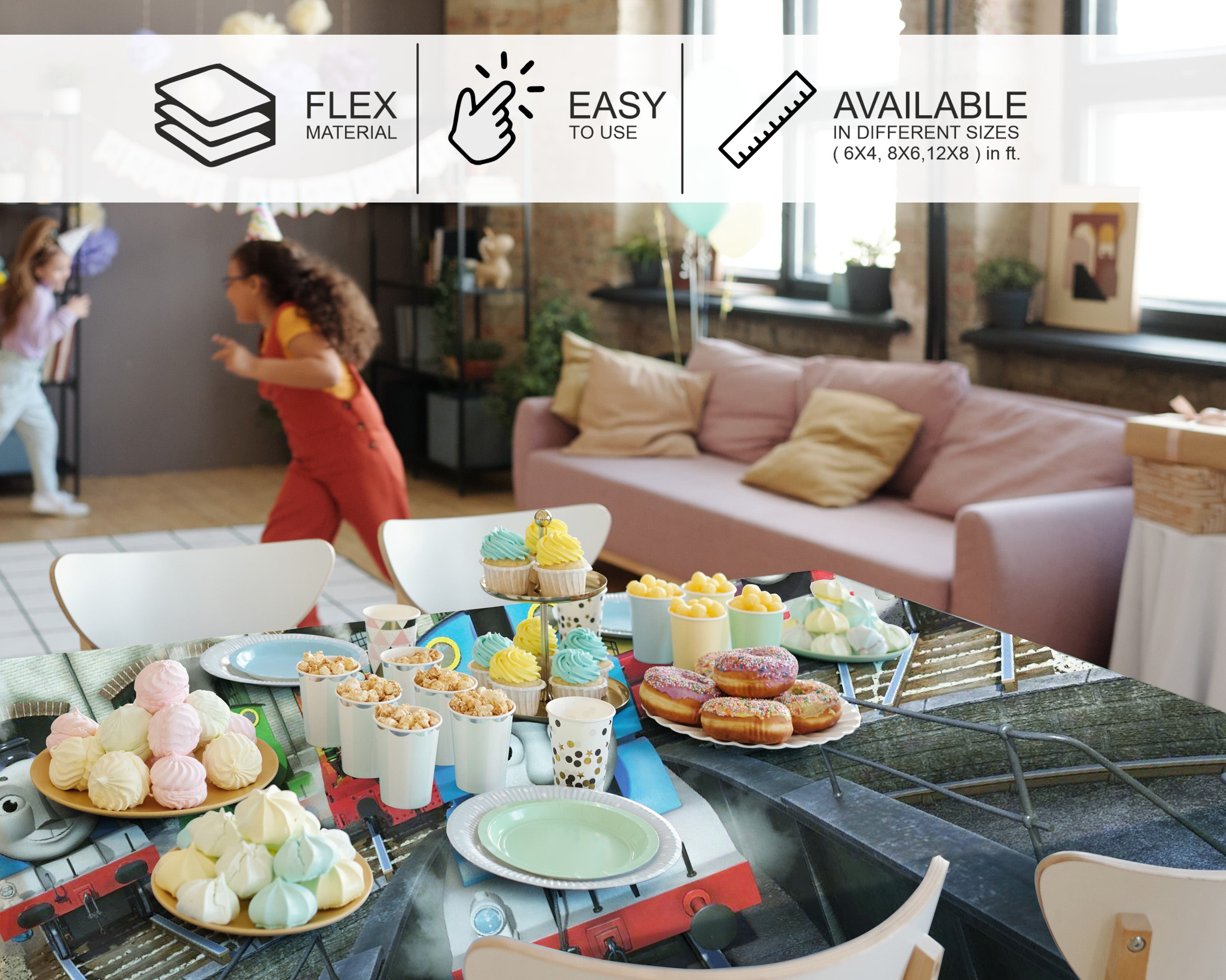 Thomas and Friends Theme Cake Tablecover