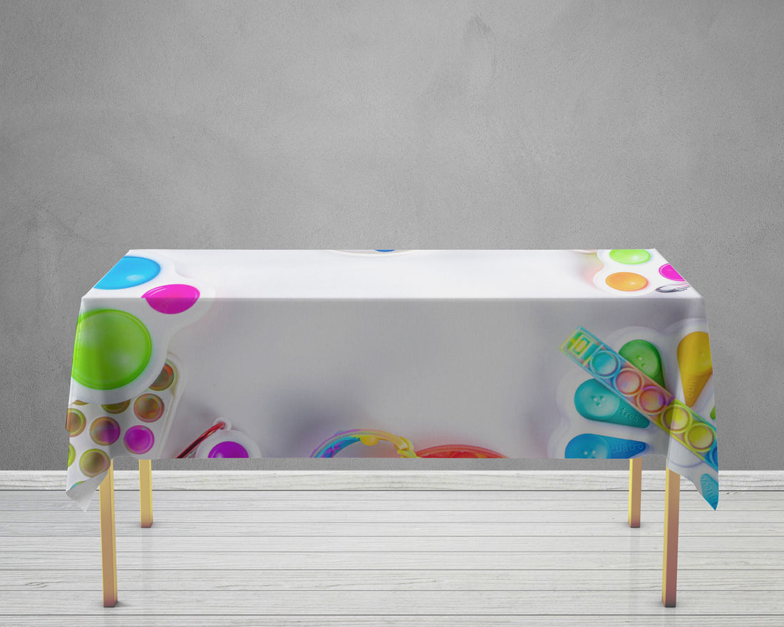 Pop It Theme Cake Tablecover