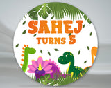 Dinosaur Theme Round Backdrop - image 1 of 5 | Party Supplies India